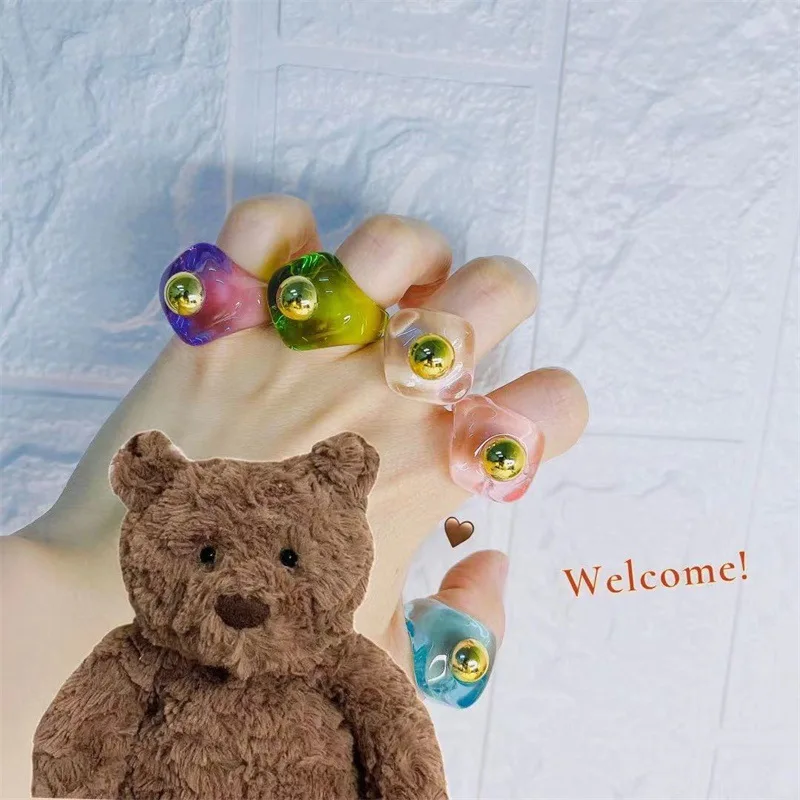 JUHU 2021 Fashion Acid Acrylic Simple clear colorful Resin finger ring Geometry diamond Jewelry Wholesale resin rings flower
JUHU 2021 Fashion Acid Acrylic Simple clear colorful Resin finger ring Geometry diamond Jewelry Wholesale resin rings flower