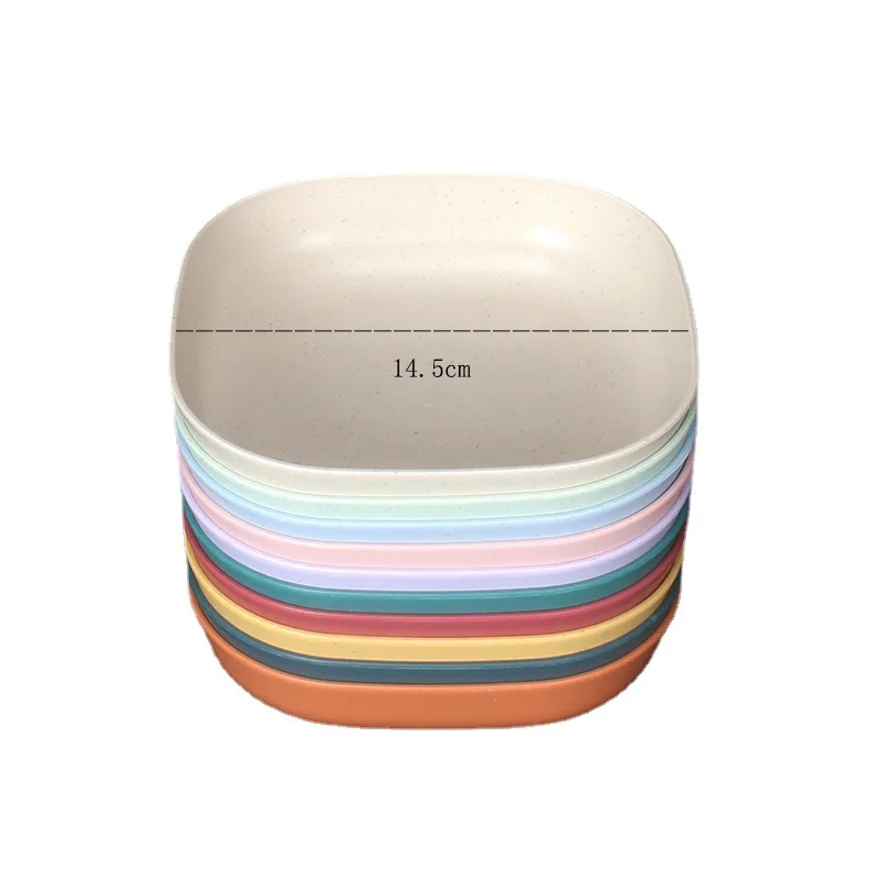 10Pcs/set Eco-friendly Reusable Wheat Straw Square Plate Vegetable Fruit Snack Plate Household Dinner Plate For Adults Children
10Pcs/set Eco-friendly Reusable Wheat Straw Square Plate Vegetable Fruit Snack Plate Household Dinner Plate For Adults Children