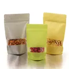 Paper Pouch Biodegradable Stand Up Zipper Food Kraft Paper Bag Pouch