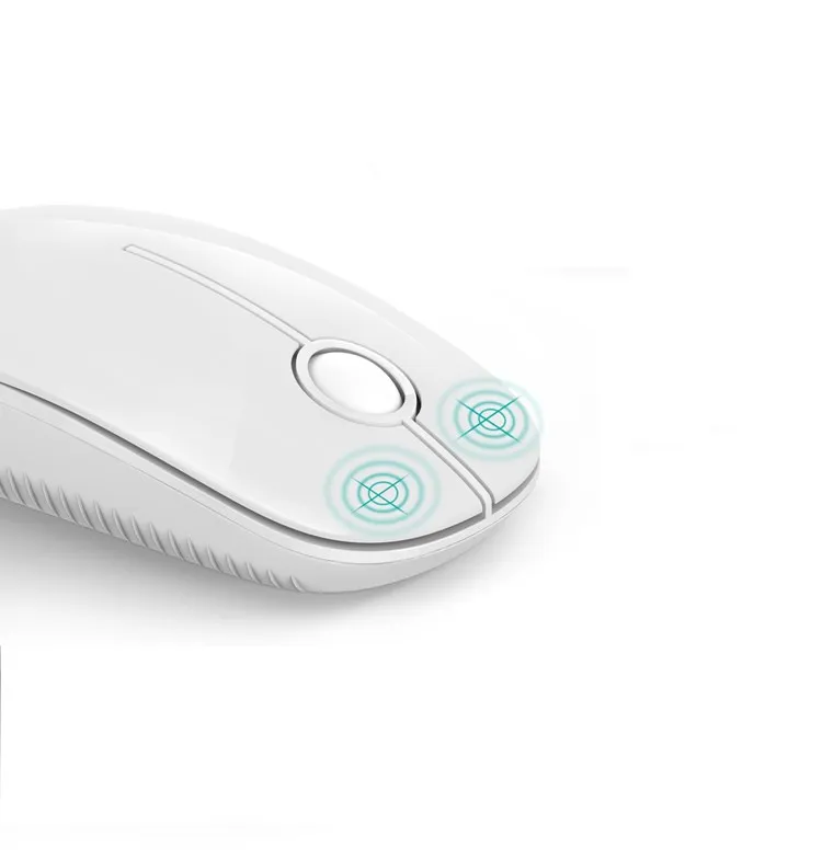 2.4G Office Plug and Play Mice with Power Saving Noiseless Otpical Slim Wireless Mouse, White
2.4G Office Plug and Play Mice with Power Saving Noiseless Otpical Slim Wireless Mouse, White
