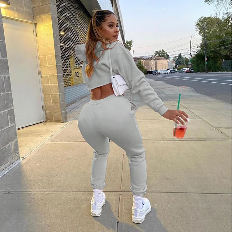 Thick Outfits Jogger Casual Crop Top Two Piece Pants Set Womens Fall Clothing 2021 Sweatpants And Cropped Hoodie Set For Women, Pink,gray,black
Thick Outfits Jogger Casual Crop Top Two Piece Pants Set Womens Fall Clothing 2021 Sweatpants And Cropped Hoodie Set For Women, Pink,gray,black
