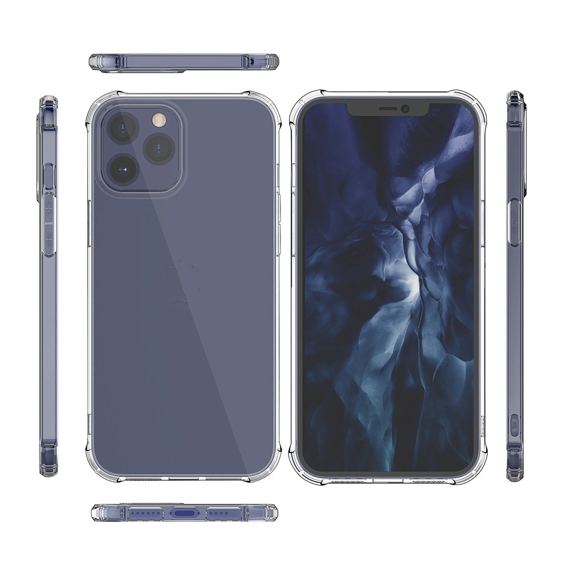 Wholesale Transparent Clear And black Soft TPU Shockproof Mobile Phone Cover For Iphone 12/12Pro/12Max/12Pro Max 2020 Case
Wholesale Transparent Clear And black Soft TPU Shockproof Mobile Phone Cover For Iphone 12/12Pro/12Max/12Pro Max 2020 Case