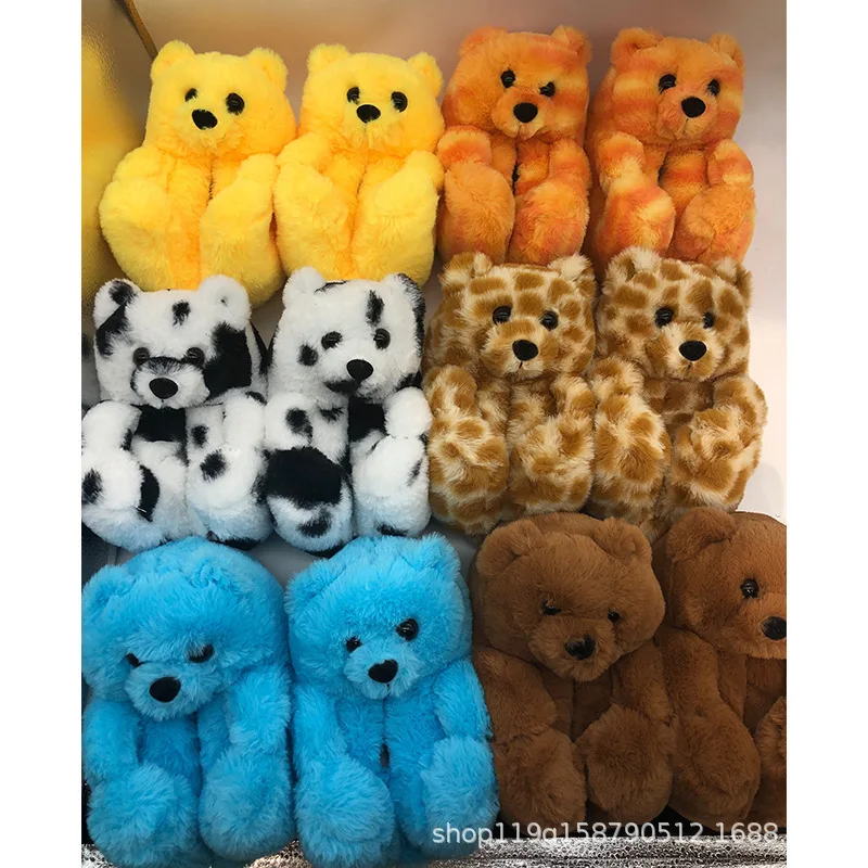 Fashion Indoor Lady Shoes Fur Sandals Slides Slippers Household Fluffy Lovely Plush Kids Teddy Bear Slipper For Kids
Fashion Indoor Lady Shoes Fur Sandals Slides Slippers Household Fluffy Lovely Plush Kids Teddy Bear Slipper For Kids