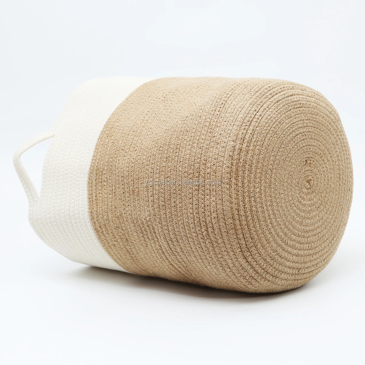 & decor cotton rope blanket storage basket for laundry toys