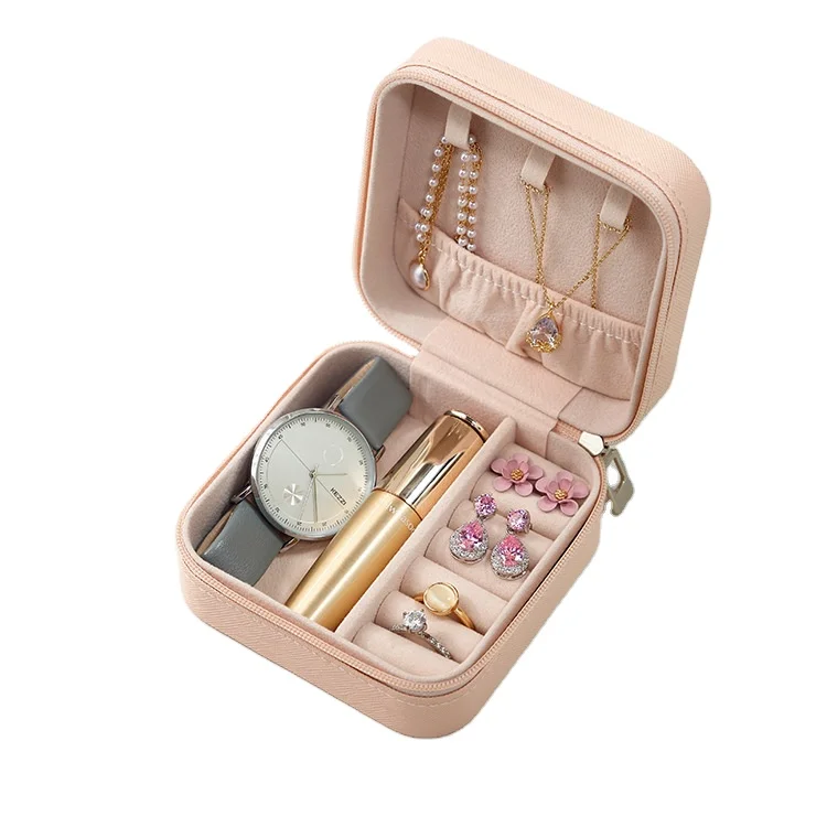 Wholesale Pink Zipper Mini Travel Jewellery Case PU Leather Travel Jewelry Storage Box
Wholesale Pink Zipper Mini Travel Jewellery Case PU Leather Travel Jewelry Storage Box