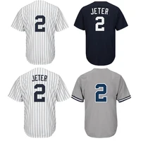 

99 Aaron Judge 2 Derek Jeter Men Custom Embroidery Logos Baseball Jersey