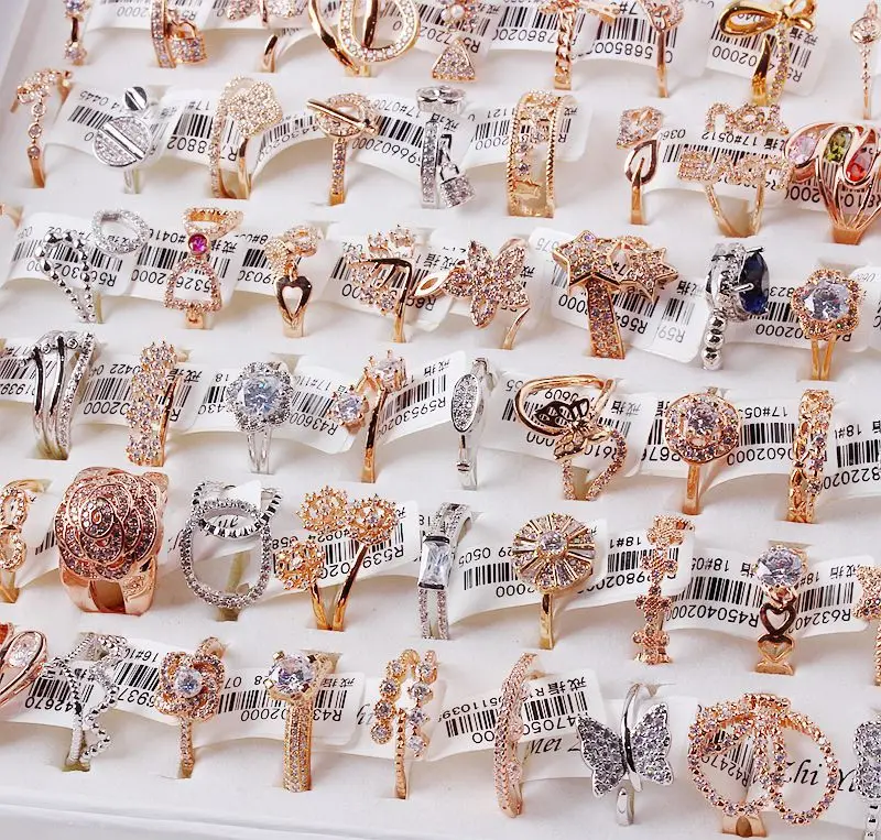 PUSHI new zircon rings for women fashion rose gold bulk rings jewelry accessories girl 18k gold plated ring lot mix
PUSHI new zircon rings for women fashion rose gold bulk rings jewelry accessories girl 18k gold plated ring lot mix