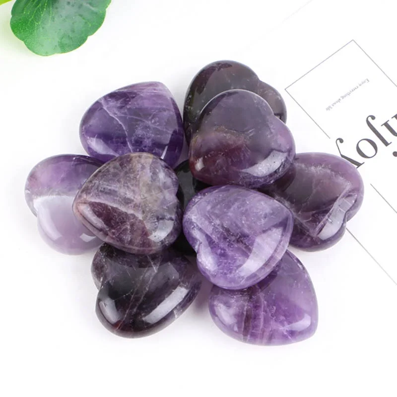 25mm Charms natural amethyst crystal heart healing crystal gem stone for home wedding decoration gifts
25mm Charms natural amethyst crystal heart healing crystal gem stone for home wedding decoration gifts