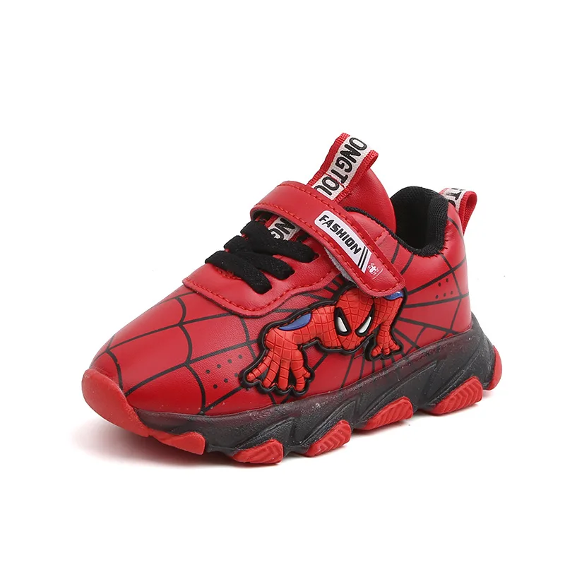Spring Popular fashion LED light Spiderman leather anti-slip children's boys sports shoes
Spring Popular fashion LED light Spiderman leather anti-slip children's boys sports shoes