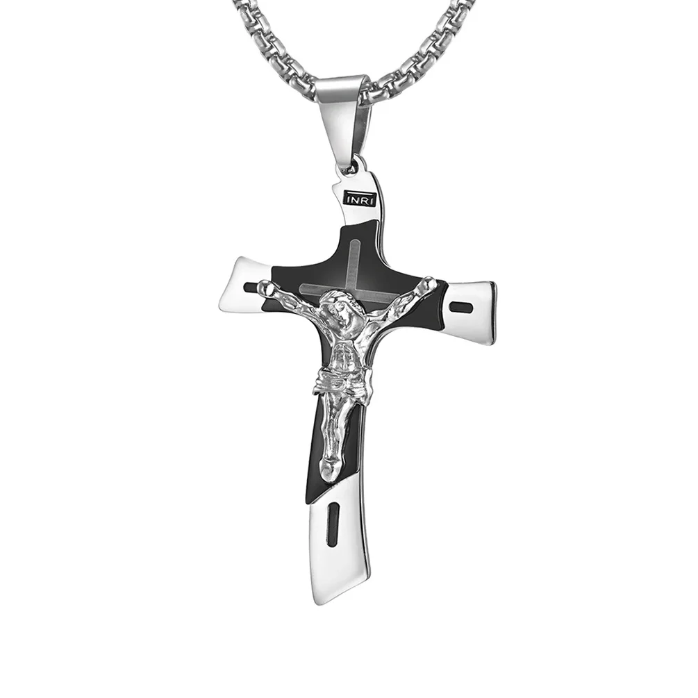 Fine Jewelry 316L Stainless Steel Necklaces Jesue Cross Pendant Necklaces Moden Cross Pendant Necklaces for Men
Fine Jewelry 316L Stainless Steel Necklaces Jesue Cross Pendant Necklaces Moden Cross Pendant Necklaces for Men