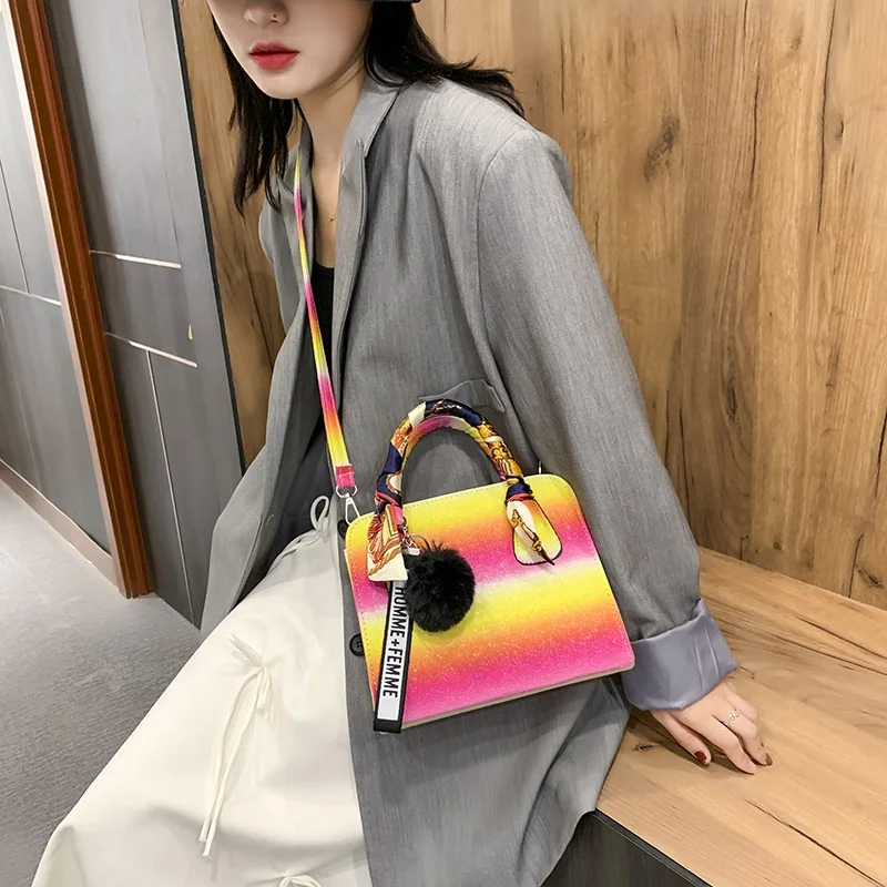 Wholesale Top Sale Shell Cute jelly bag designers rainbow handbags women bags handbags for women 2020
Wholesale Top Sale Shell Cute jelly bag designers rainbow handbags women bags handbags for women 2020