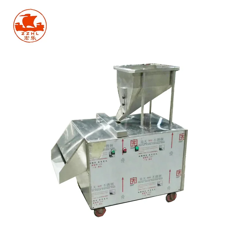 Automatic 300 kg Per Hour Peanut Almond Nuts Slicing Machine Peanuts Almond Slice Cutting Machines factory