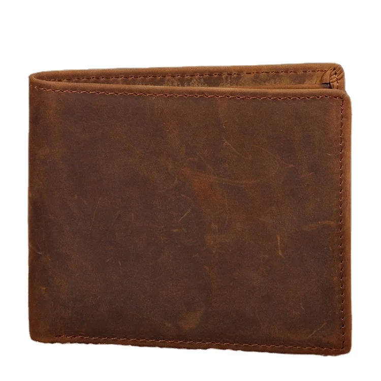 High Quality Trade Explosion Men's Crazy Horse Leather Short Wallet First Layer Cowhide Wallets Genuine Leather Wallet 8029
High Quality Trade Explosion Men's Crazy Horse Leather Short Wallet First Layer Cowhide Wallets Genuine Leather Wallet 8029