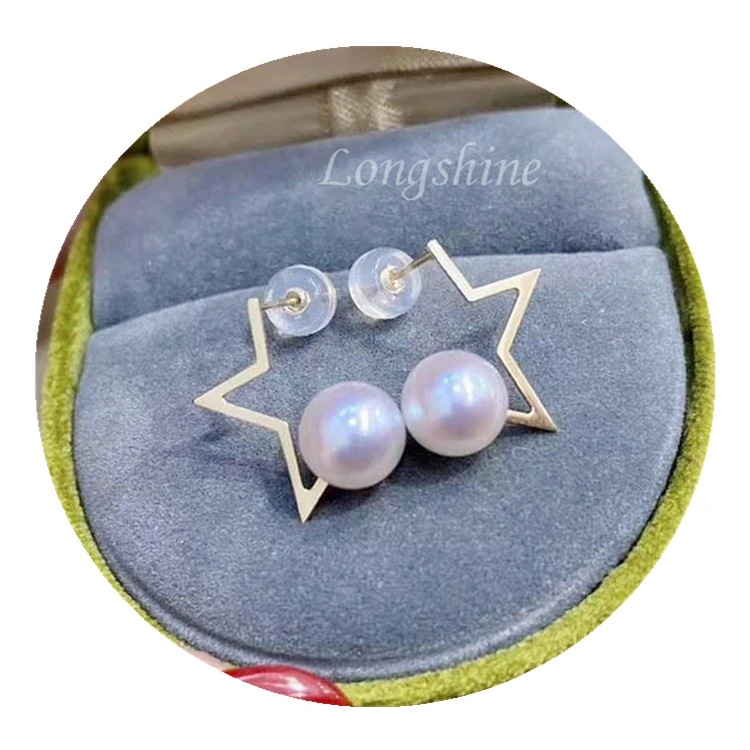 Fashion Open Star Lovely Unique Design Christmas Jewelry Women 18k Gold Natural Pearl Stud Earrings
Fashion Open Star Lovely Unique Design Christmas Jewelry Women 18k Gold Natural Pearl Stud Earrings