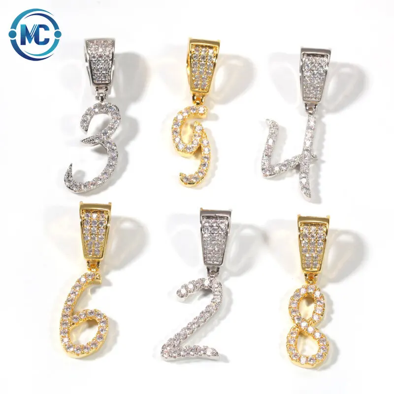 2021 Hip Hop Initial Letters Charm CZ number pedant Gold Plated Men's jewelry 
2021 Hip Hop Initial Letters Charm CZ number pedant Gold Plated Men's jewelry