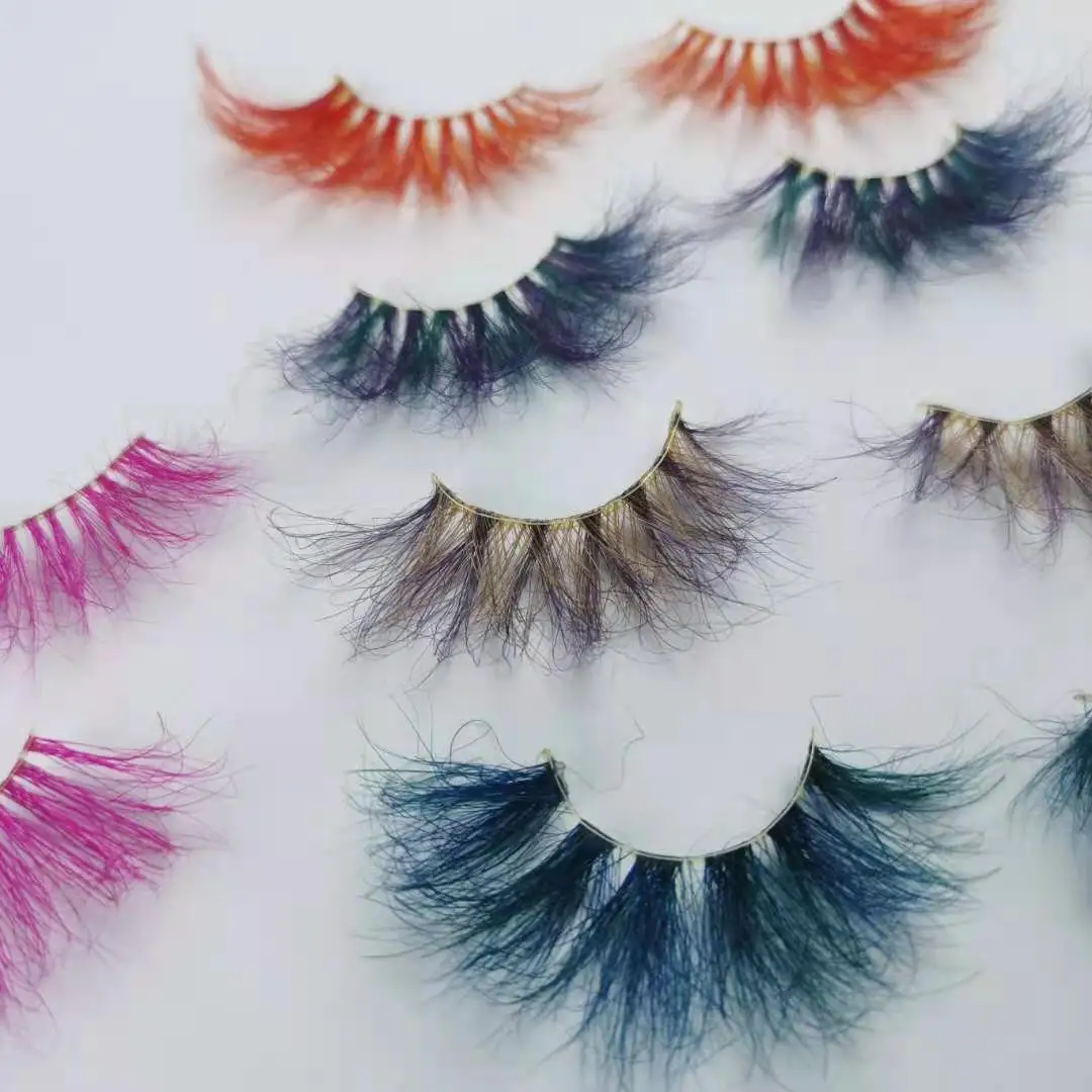Color long 3D cross false eyelashes 5D can be customized Colorful eyelashes Multicolored 25MM mink false eyelashes
Color long 3D cross false eyelashes 5D can be customized Colorful eyelashes Multicolored 25MM mink false eyelashes