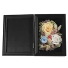 Flower Rose Wooden Decorative Flowers Christmas Decoration Colorful Flower Preserved Rose Wooden Photo Frame