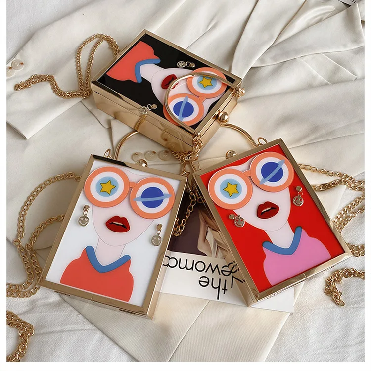 Bolsa acrylic flower box design woman fashion purses and handbags shoulder chain bag female party funny clutch bag, As the pictures
Bolsa acrylic flower box design woman fashion purses and handbags shoulder chain bag female party funny clutch bag, As the pictures