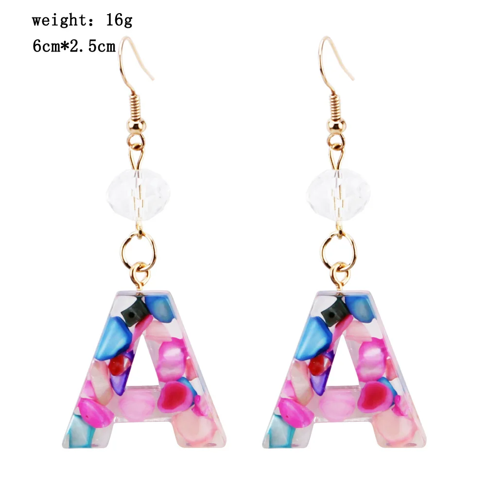 Custom Fashion Letter Earring Jewelry Rainbow Alphabet Letter Inital Earrings Big Dangle Drop Letter Earring
Custom Fashion Letter Earring Jewelry Rainbow Alphabet Letter Inital Earrings Big Dangle Drop Letter Earring