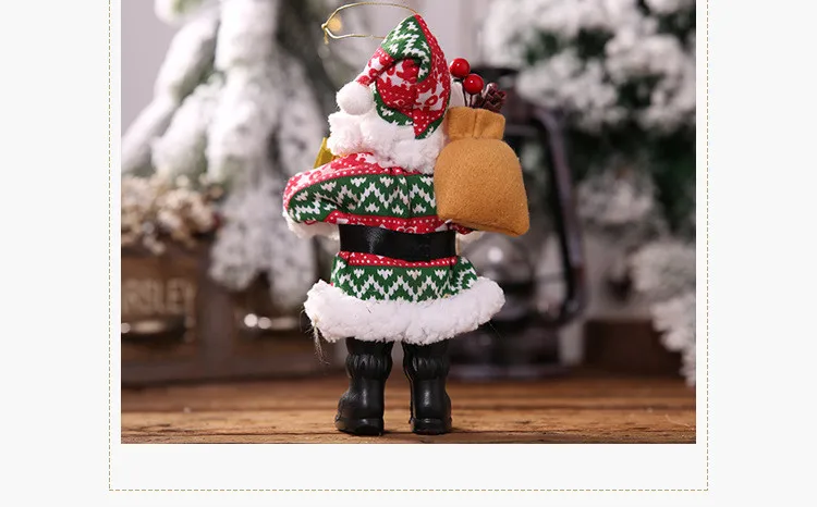 wholesale 2019 newest christmas ornaments resin santa claus doll