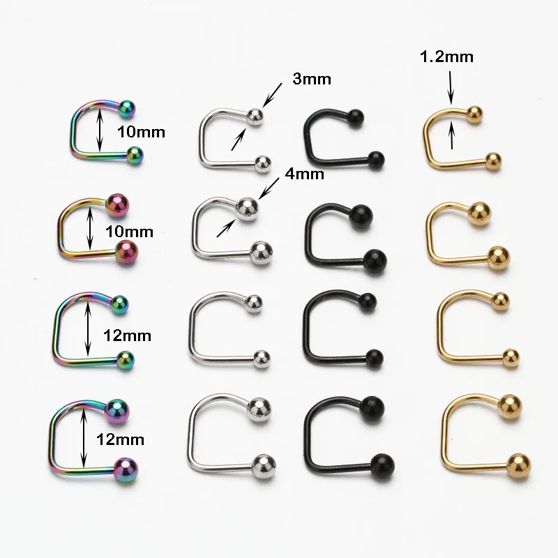 2023 Fashion Piercing Jewelry U Shape Lip Nail Lip Ring Non Piercing Stainless Steel Silver Black Gold Lip Ring
2023 Fashion Piercing Jewelry U Shape Lip Nail Lip Ring Non Piercing Stainless Steel Silver Black Gold Lip Ring