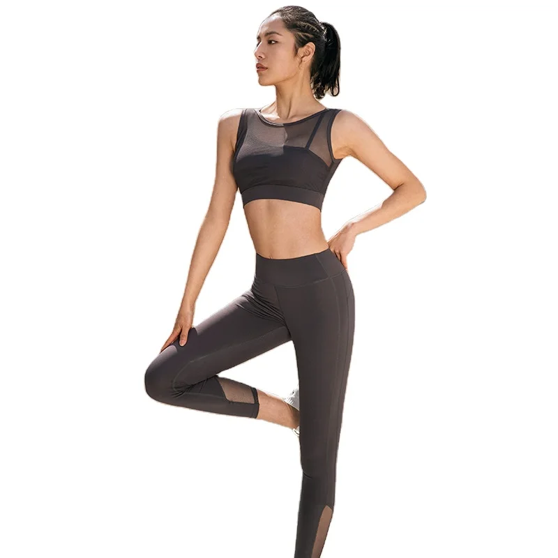2021 new European and American running sports bra fitness yoga pants mesh stitching yoga suit
2021 new European and American running sports bra fitness yoga pants mesh stitching yoga suit