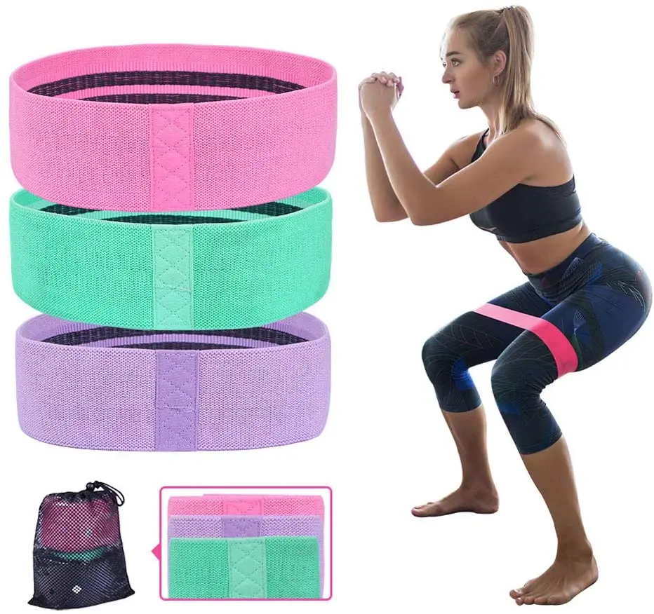 GYM Workout Resistance Bands Exercise Loop Bands Fabric Booty Hip bands, Green,pink,purple
GYM Workout Resistance Bands Exercise Loop Bands Fabric Booty Hip bands, Green,pink,purple