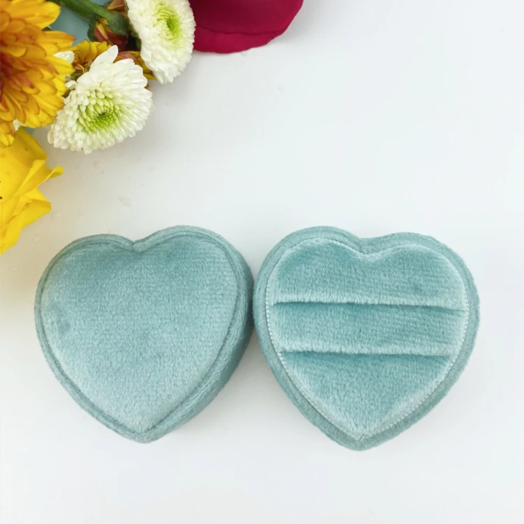 Luxury Heart Shaped Double Insert Blue Velvet Ring Box For Jewellery Packaging, Customized color
Luxury Heart Shaped Double Insert Blue Velvet Ring Box For Jewellery Packaging, Customized color