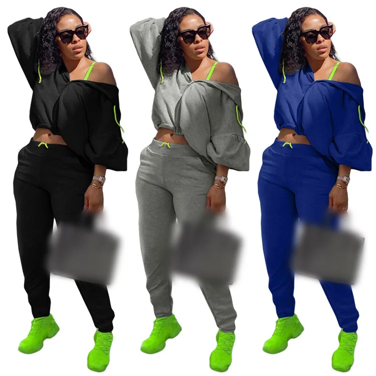 New Design 2021 Outfit For Fall Casual Lantern Sleeve Zipper Custom Two Piece Women Hoodies Pants Set, Black,blue,gray
New Design 2021 Outfit For Fall Casual Lantern Sleeve Zipper Custom Two Piece Women Hoodies Pants Set, Black,blue,gray