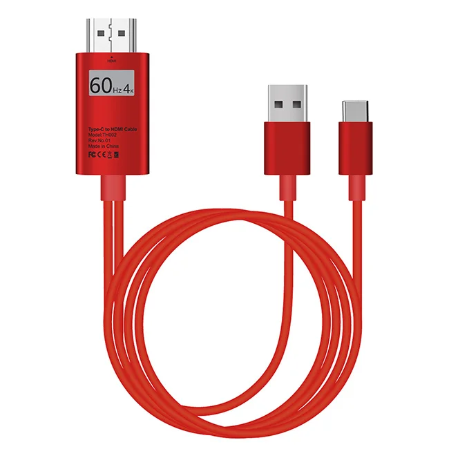 High Speed Type c to HD MI Cable With USB charging Cable support 2k 4k@60HZ mobile phone to TV cable
High Speed Type c to HD MI Cable With USB charging Cable support 2k 4k@60HZ mobile phone to TV cable