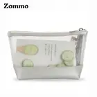 Beautiful Clear PVC Cosmetic Bag, Plain Women Makeup Bag With Custom Logo Printing