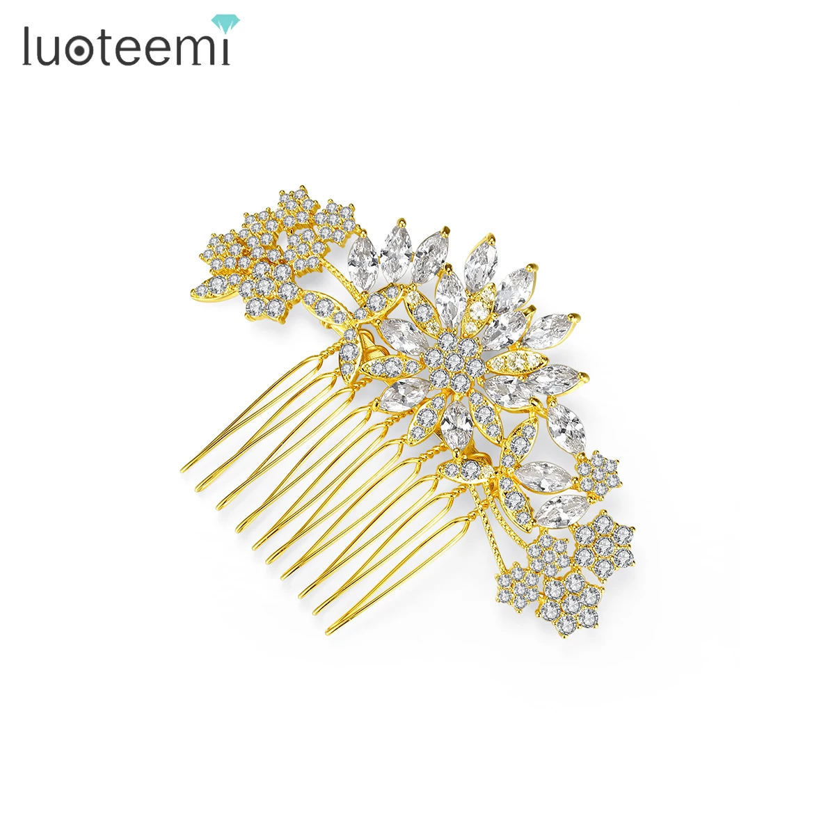 LUOTEEMI AAA Cubic Zirconia Hot Pin Woman Flower Wedding Bridal Head Wholesale Hair Comb
LUOTEEMI AAA Cubic Zirconia Hot Pin Woman Flower Wedding Bridal Head Wholesale Hair Comb