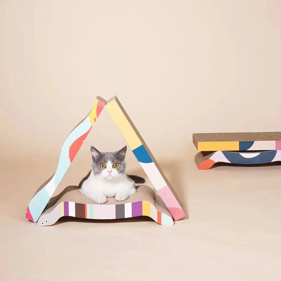 Pet toys corrugated cat scratcher cat scratch board corrugated paper house bed for cat comes with catnip, Pink
Pet toys corrugated cat scratcher cat scratch board corrugated paper house bed for cat comes with catnip, Pink