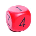 2019 New Design Wholesale Custom Solid Colour Cube Foam Giant Dice PU With Round Corner