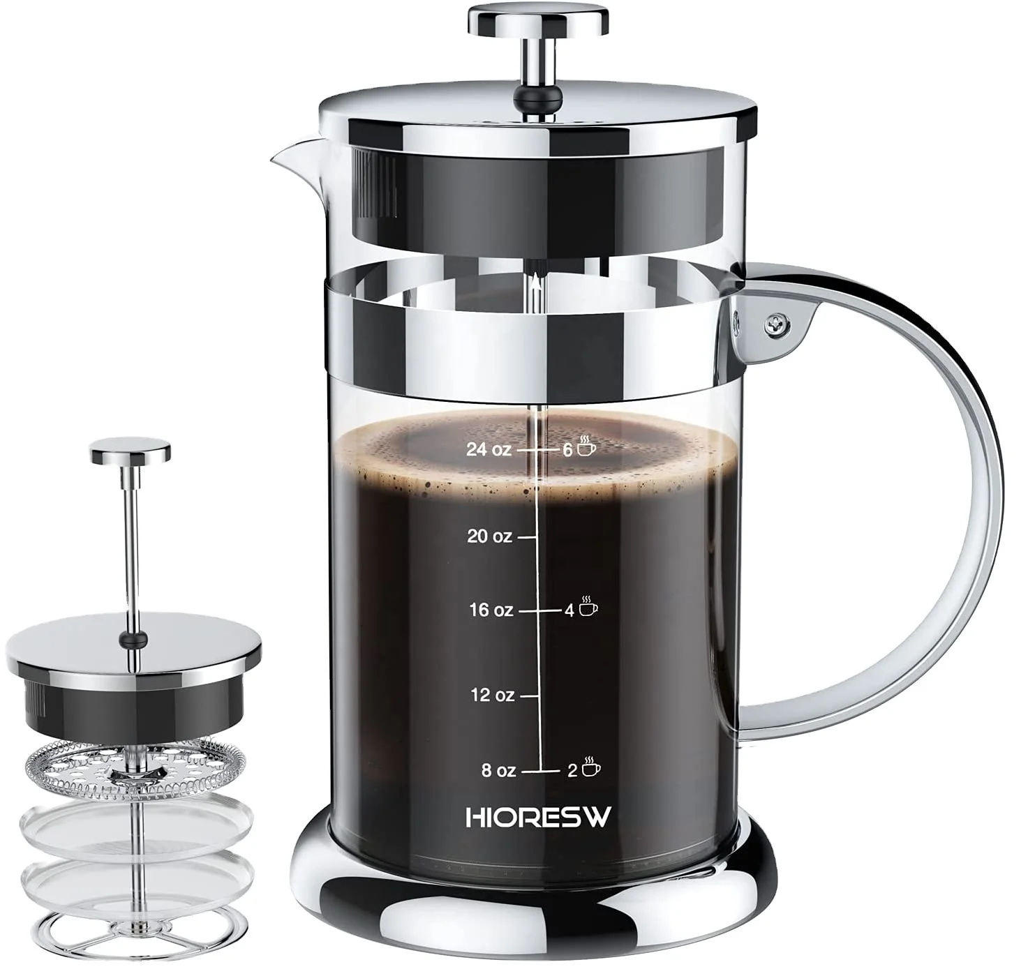 1000ml Coffee & Tea Sets Glass Coffee Filters Cafetiere Stainless Glass Coffee French Press
1000ml Coffee & Tea Sets Glass Coffee Filters Cafetiere Stainless Glass Coffee French Press