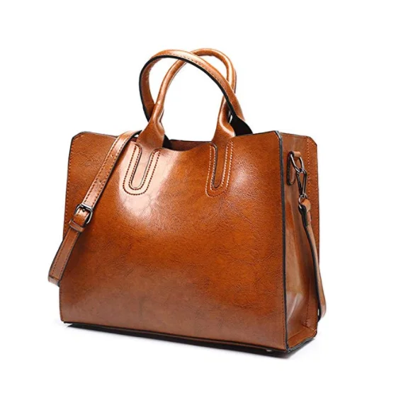 Women Oil Wax PU Leather Handbag Ladies Handbags Satchel Elegant Top-Handle Bag Vintage Shoulder Bag, 7 colors
Women Oil Wax PU Leather Handbag Ladies Handbags Satchel Elegant Top-Handle Bag Vintage Shoulder Bag, 7 colors