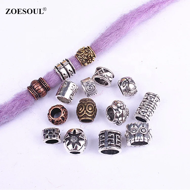 I PC Tibetan Antique Style Hair Tube Beads For Braiding Hair Accessories, Antique silver
I PC Tibetan Antique Style Hair Tube Beads For Braiding Hair Accessories, Antique silver