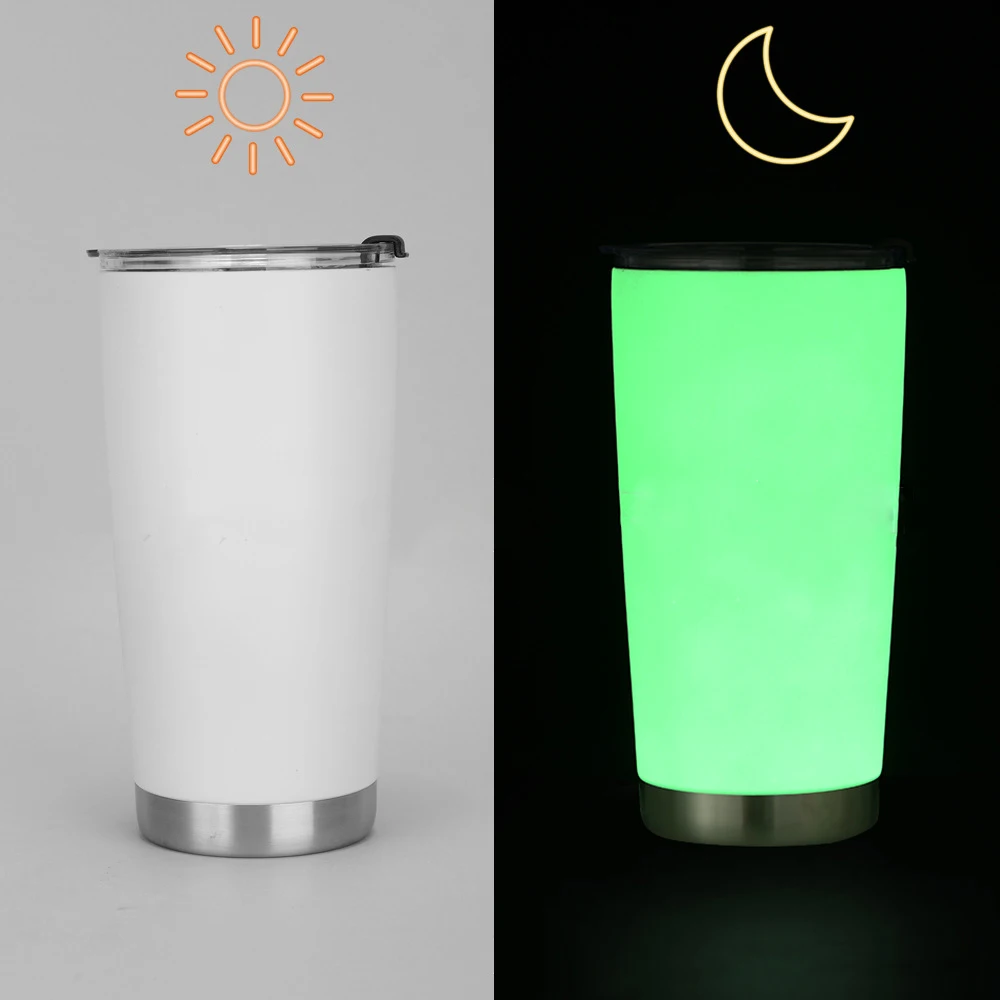customized glitter stainless steel tumbler cups wholesale double wall white green 20oz glow in the dark tumblers, Blank
customized glitter stainless steel tumbler cups wholesale double wall white green 20oz glow in the dark tumblers, Blank