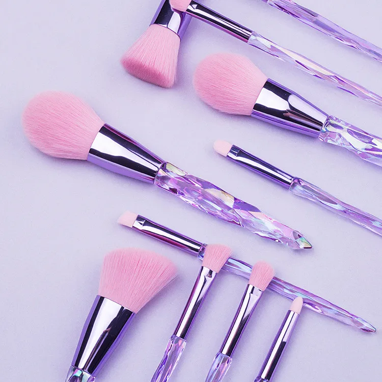 2021 clear glass shiny glitter pink purple sparkle holographic diamond crystal handle 12pcs rhinestones bling makeup brush set
2021 clear glass shiny glitter pink purple sparkle holographic diamond crystal handle 12pcs rhinestones bling makeup brush set