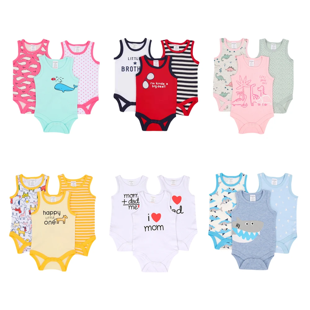 Comfortable baby boy romper infant sleeveless jumpsuit newborn cartoon boutique printed onesie wholesale
Comfortable baby boy romper infant sleeveless jumpsuit newborn cartoon boutique printed onesie wholesale
