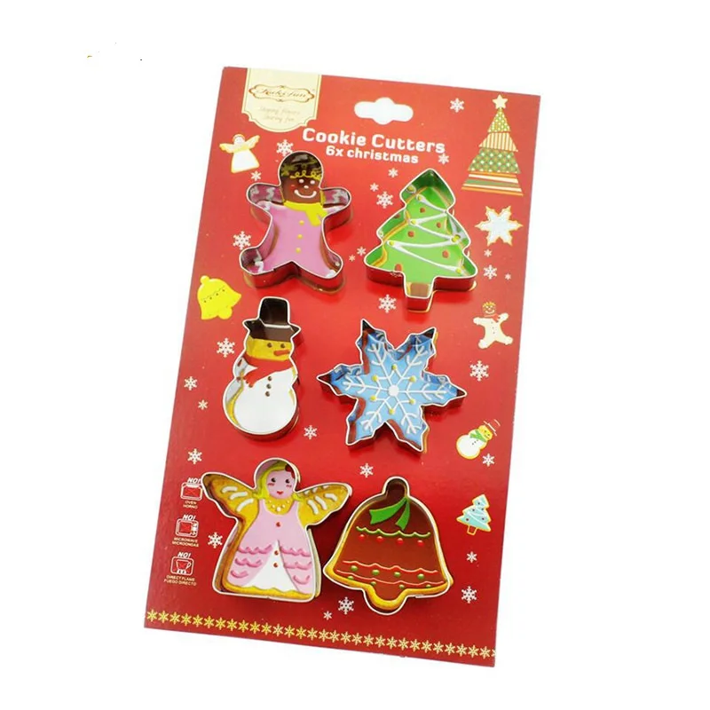Factory Customized Wholesale 6-Piece Bell DIY Baking Tool Christmas Cake Mold Stainless Steel Cookie Cutter
Factory Customized Wholesale 6-Piece Bell DIY Baking Tool Christmas Cake Mold Stainless Steel Cookie Cutter