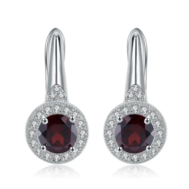 Abiding Natural Red Garnet Simple Elegant Earrings 925 Sterling Silver Gemstone Earrings Women Fashion Wedding Jewelry
Abiding Natural Red Garnet Simple Elegant Earrings 925 Sterling Silver Gemstone Earrings Women Fashion Wedding Jewelry