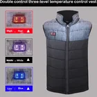 New functional USB 5V battery powered cheap waistcoat for man electric heated mans vest for winter