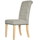 Dining Chair Dining Chair 2020 Design Rustic Tufted Dining Chair Wooden Legs KD VS 01- Best Seller AMAZON