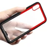 Transparent tempered glass phone case for iphone x xs max transparent protective glass cases for iphone 8 7 plus cover coque
