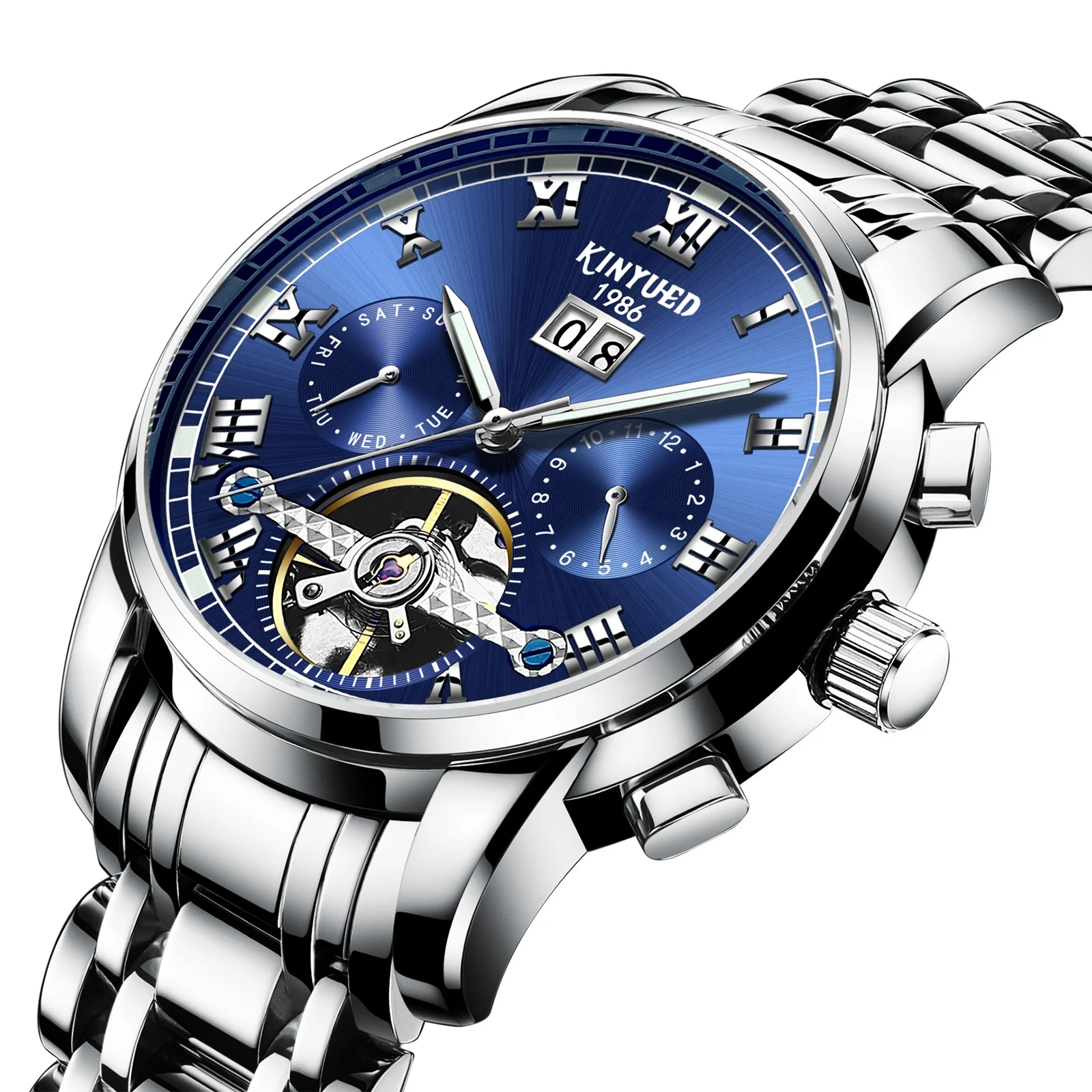 KINYUED Hot Sale Mechanical Waterproof Watch skeleton automatic mechanical men watch
KINYUED Hot Sale Mechanical Waterproof Watch skeleton automatic mechanical men watch