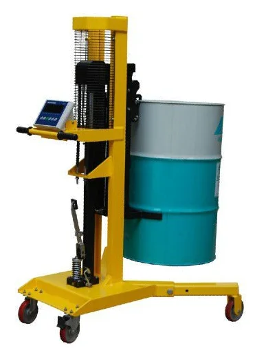 VR-DL-SC warehouse industrial oil drum carrier lifter with weigh scale