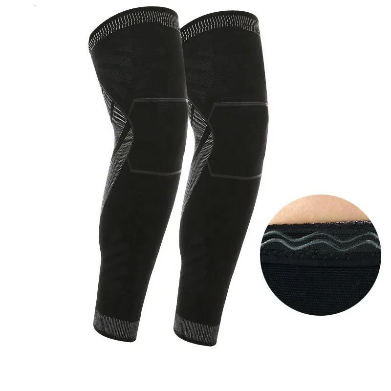 Nylon Knitting Compression Long Leg Sleeve Football Cycling Running Sports Calf Thigh Knee Protection, Black
Nylon Knitting Compression Long Leg Sleeve Football Cycling Running Sports Calf Thigh Knee Protection, Black