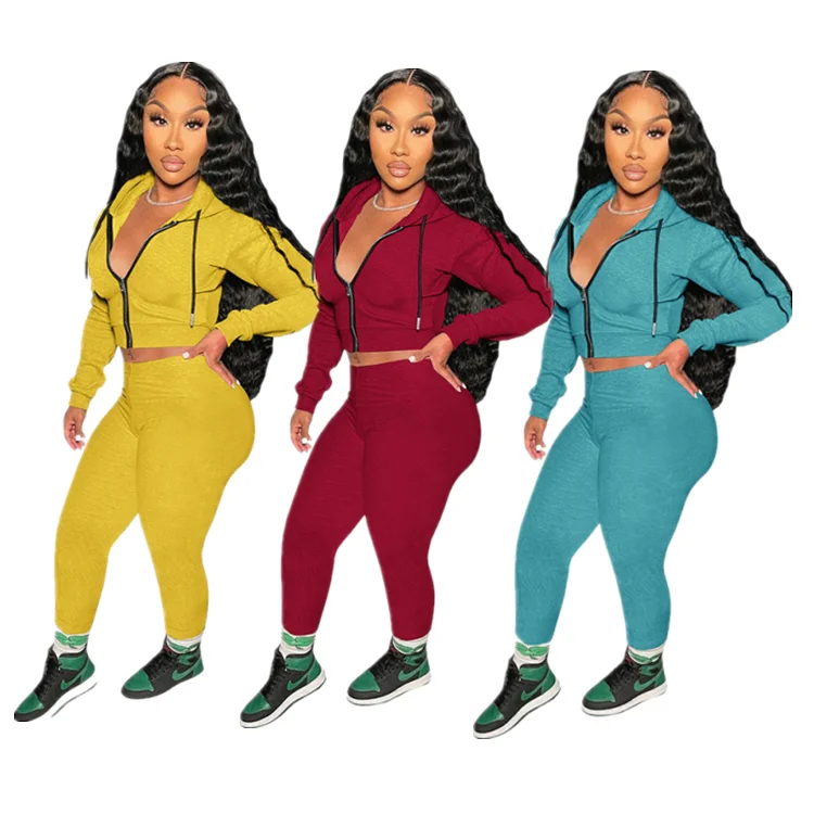 Women s track suits Zip Cardigan Jogger suit Sets Matching Sweat Suits Blank Jogging set Wholesale Tracksuits, 3 colors
Women s track suits Zip Cardigan Jogger suit Sets Matching Sweat Suits Blank Jogging set Wholesale Tracksuits, 3 colors