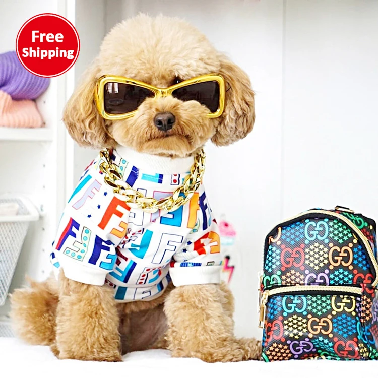Pet apparel & accessories spring/summer European and American fashion brand Yorkshire thin logo dog t-shirts, As picture
Pet apparel & accessories spring/summer European and American fashion brand Yorkshire thin logo dog t-shirts, As picture
